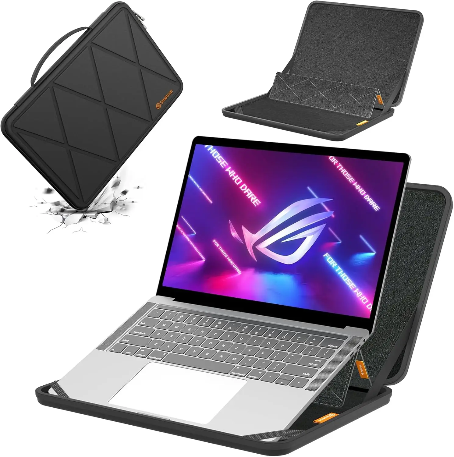 MS130 Hard EVA Protective Sleeve Case with Stand for 18 inch ASUS ROG Strix Scar 18 2025 G835/2024/2023 Notebook Bag