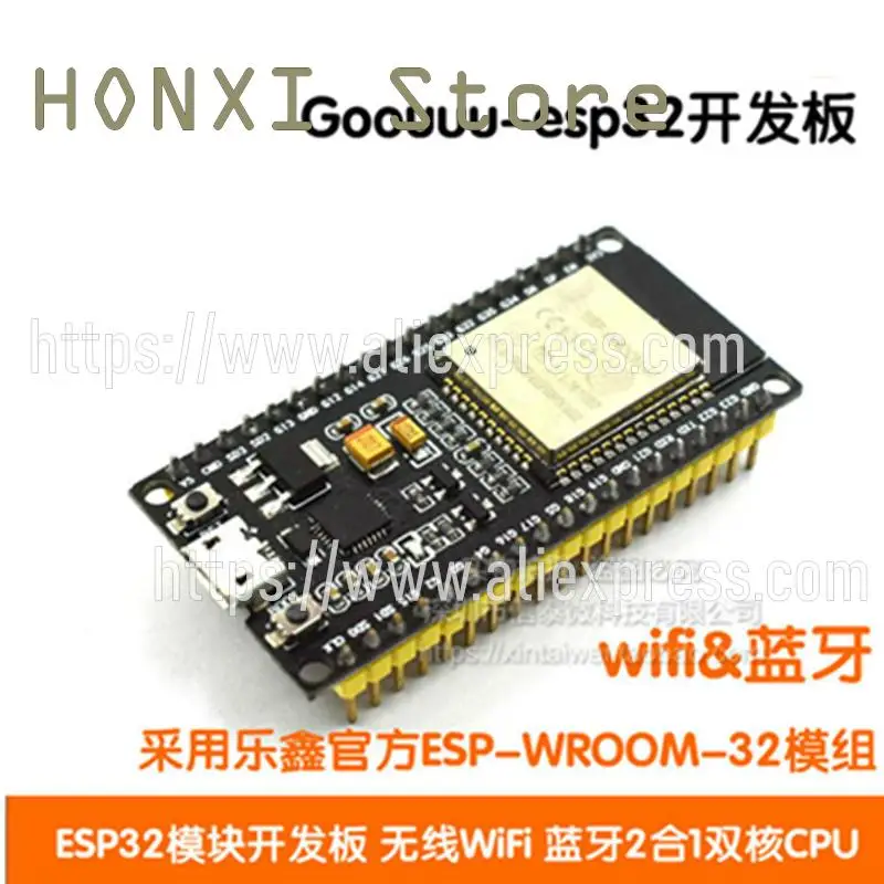 

1PCS Goouuu-ESP32 bluetooth wireless WiFi module development board + 2 in 1 dual-core CPU iot