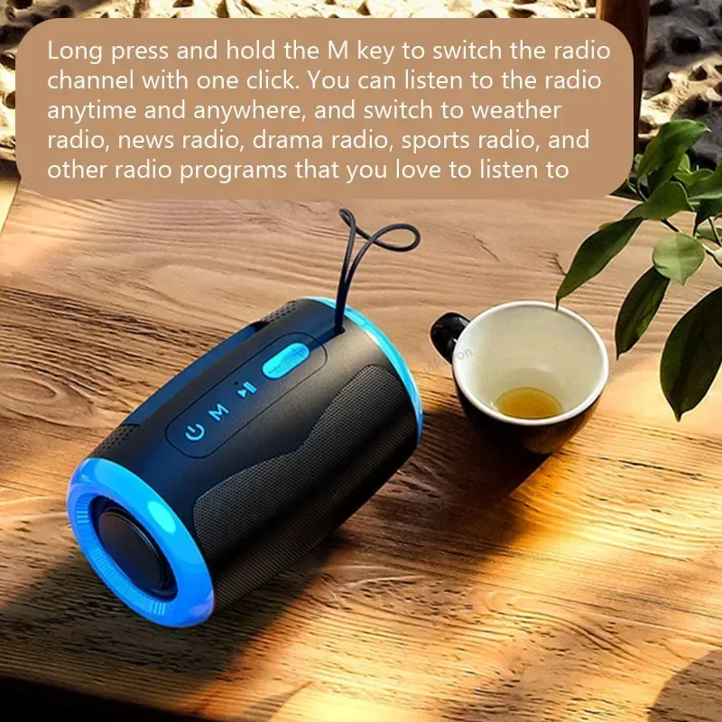 سماعات بلوتوث لاسلكية مع 5.3 ستيريو FM/SD/USB القرص/أوضاع Aux مقاوم للماء TSN-1 مكبر صوت محمول للصوت Hifi خارجي