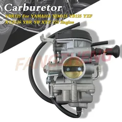YBR125 Carburetor Carb For YAMAHA YB125 YZF XTZ125 125cc YJM125 Motorcycle Fuel System Moto Spare Accessories