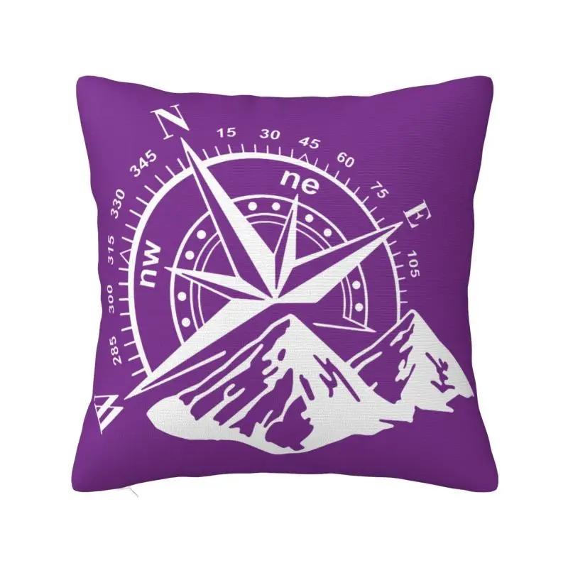 

Navigate Mountain Adventure Compass Modern Pillow Cover Decoracion Salon Case Cushions for Sofa