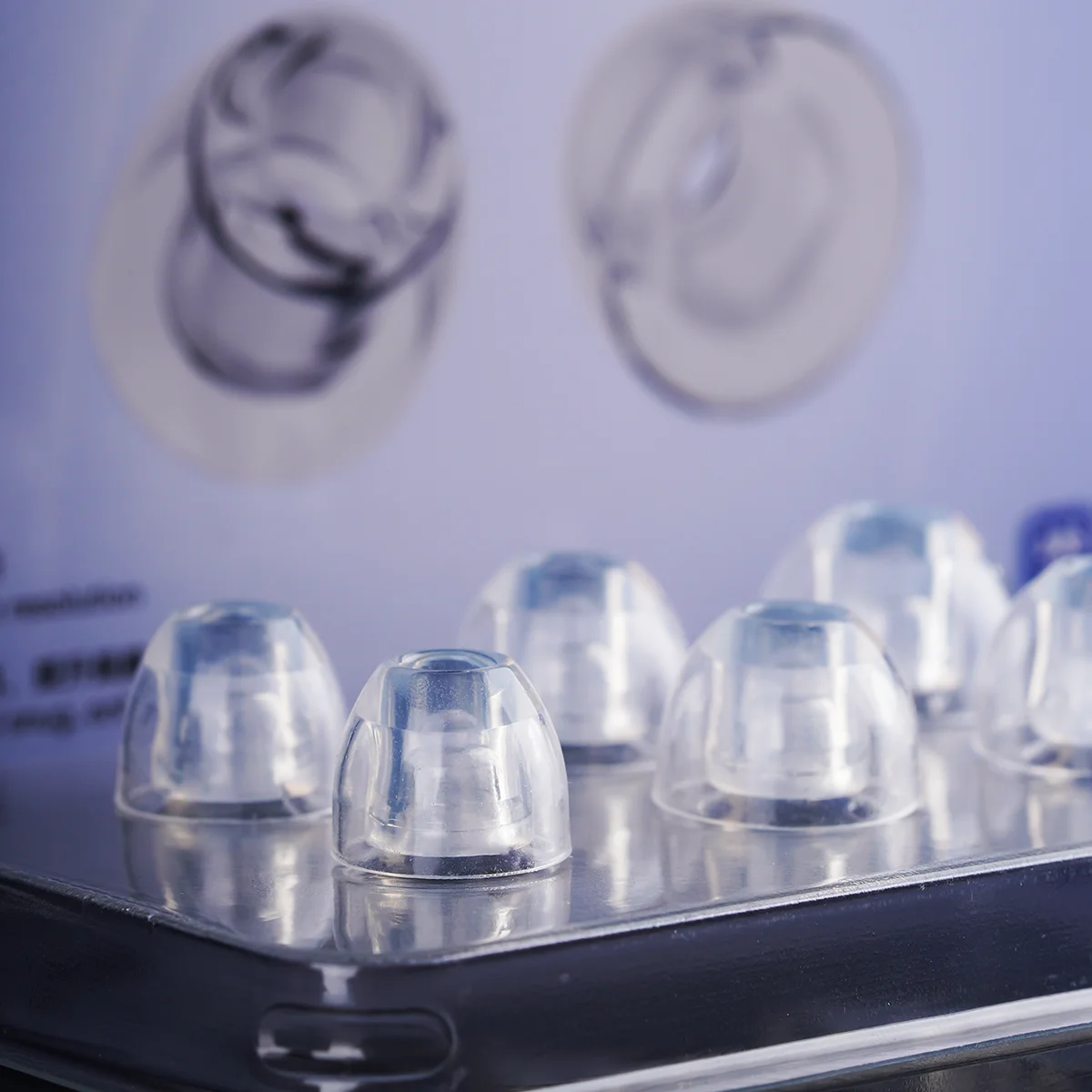 NICEHCK C03 أطراف أذن من السيليكون السائل الشفاف عازلة للضوضاء ملحقات سماعات أذن ناعمة وآمنة لـ NX8 Himalaya Davinci