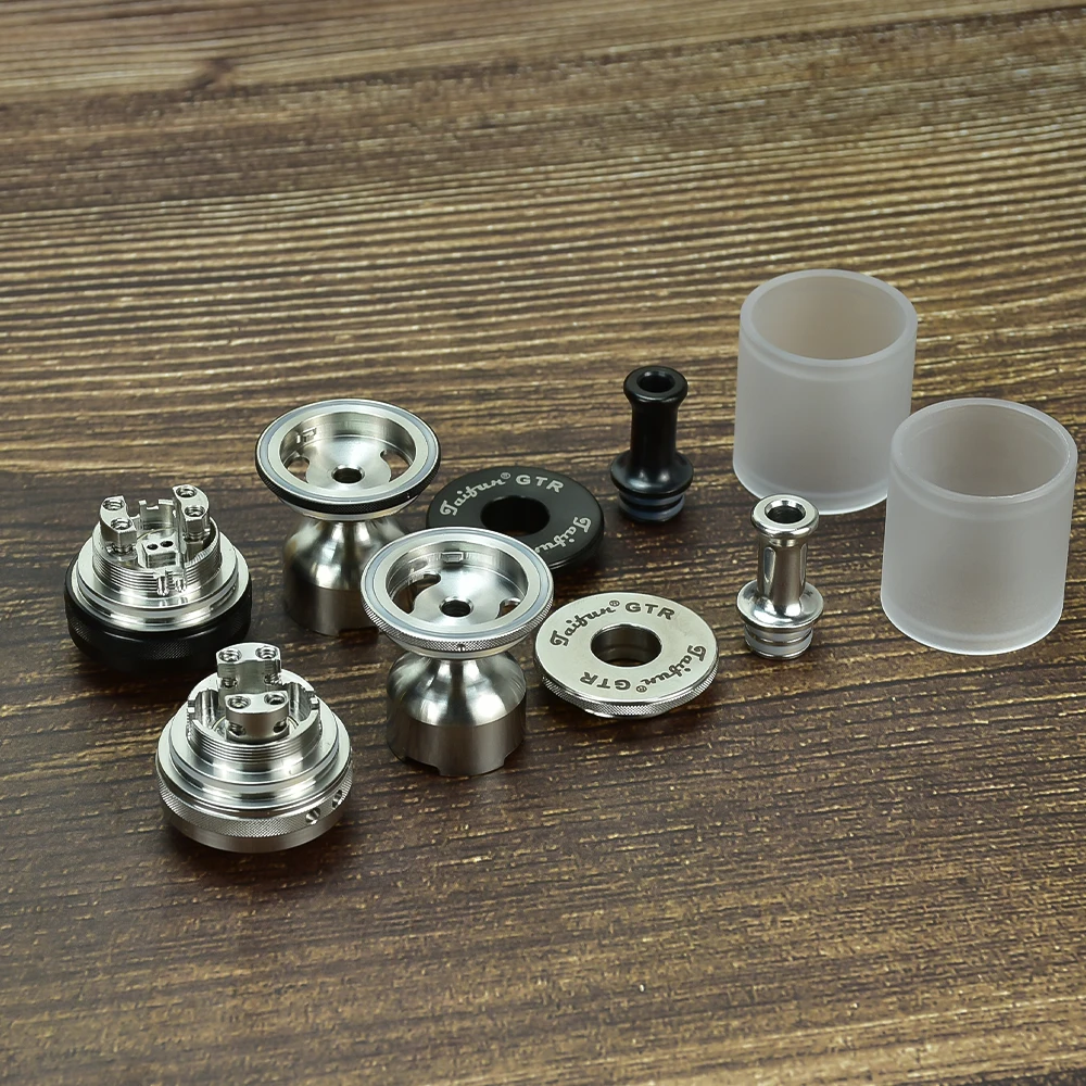 Taifun GTR هيئة الطرق والمواصلات 23 مللي متر البخاخة 4 متر لفائف واحدة قابل للتعديل تدفق الهواء إعادة البناء خزان Vape مقابل Taifun GT واحد هيئة الطرق والمواصلات