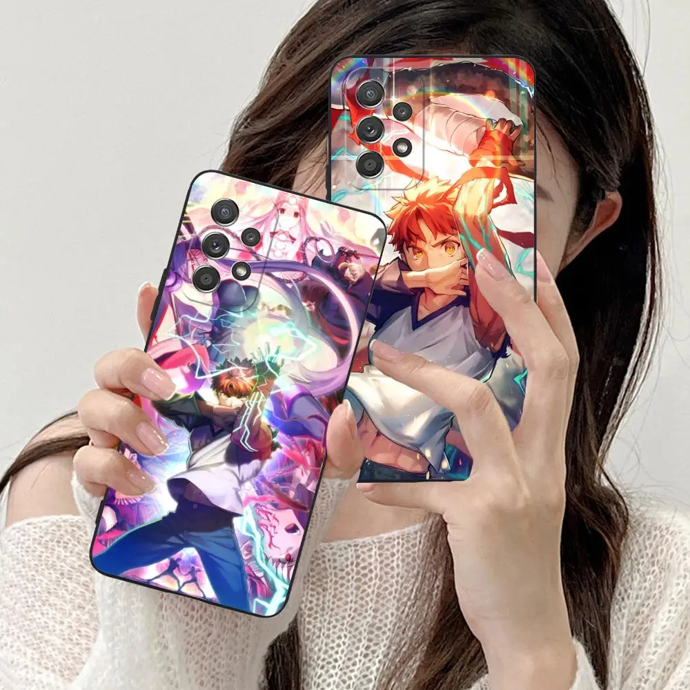 مصير البقاء ليلة Shirou Emiya قضية الهاتف لسامسونج غالاكسي A56 55 54 53 52 51 36 35 34 23 16 15 5 جرام غطاء ملون فاخر جميل #4