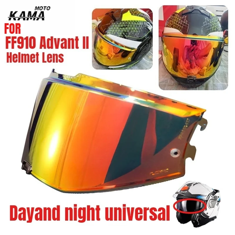 HOT Visor Lens suitable for LS2 FF910 ADVANT II Modular Motorcycle Helmet Electronic Gun Red Lens Sun Visor 헬멧반모