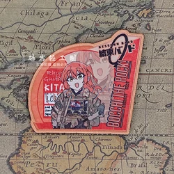 BOCCHI THE ROCK! Kita Ikuyo Military Morale Anime Hook&Loop Patches for Clothing Tactical Badges on Backpack Sticker