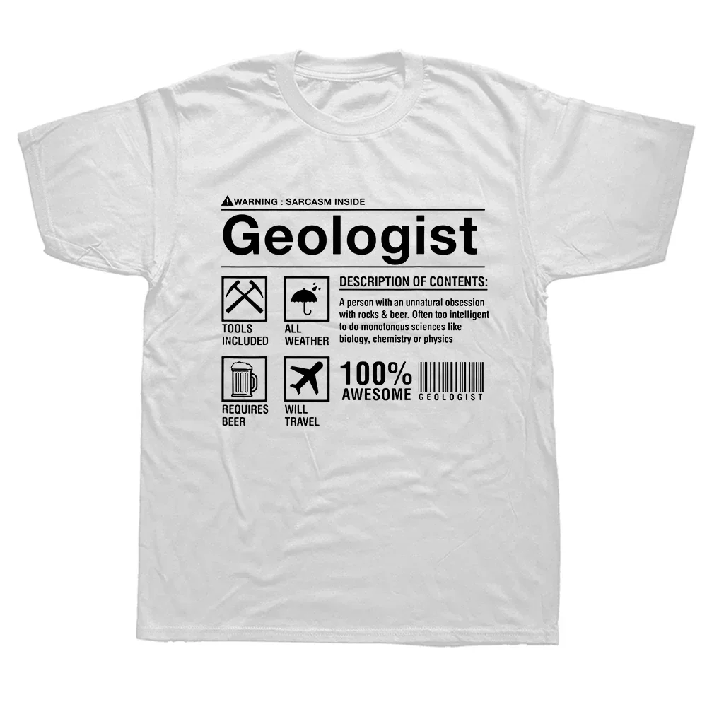 Funny Geologist Composition Geology Student T Shirts Streetwear Short Sleeve Birthday Gifts Summer Style T-shirt Mens Clothing