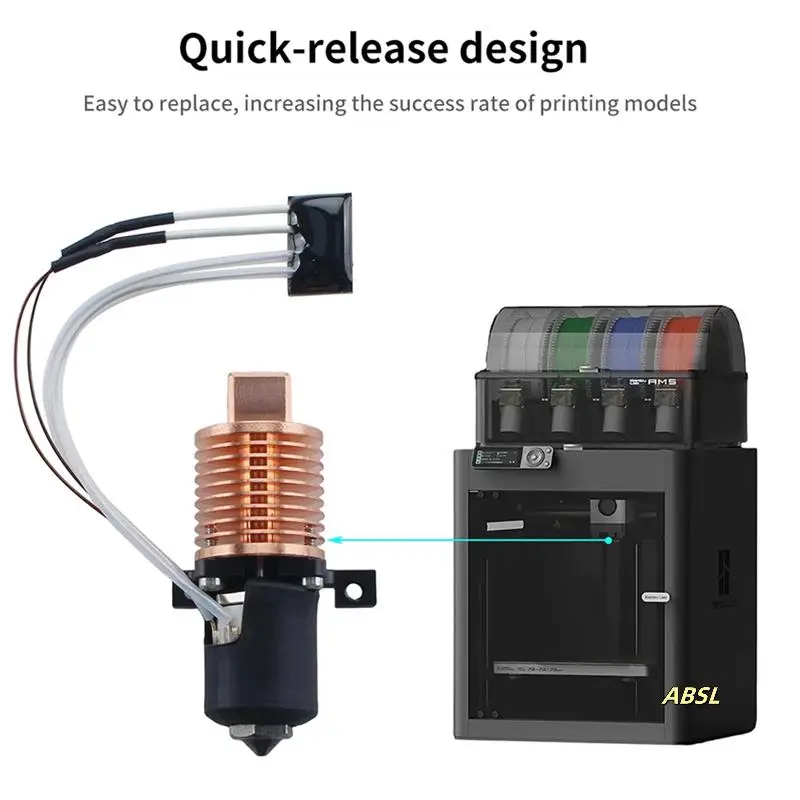 

For Bambu Lab P Series Extruded Hotend Kit For Bambu Lab P1 Series 3D Printer Accessories