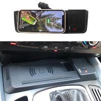 Car wireless charger for Audi A4 B8 B9 A4 Allroad A5 S5 RS5 Q5 SQ5 Fast charge phone charger charging pad plug and play interior