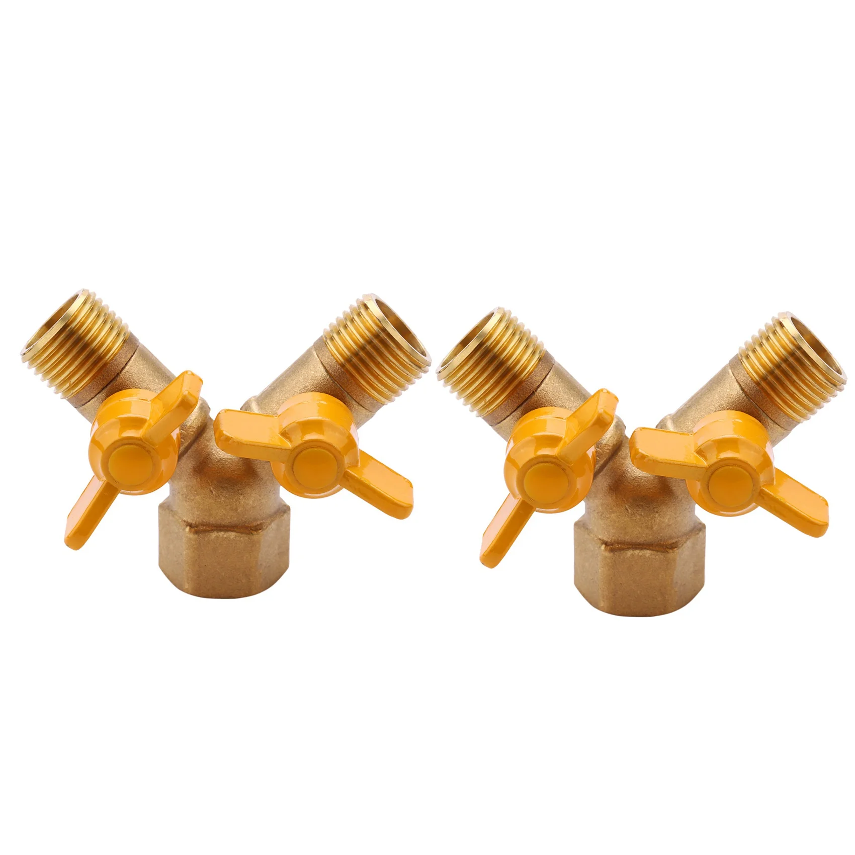 FLYY-2X 2-Wege-1/2-Zoll-Wasserhahnadapter für den Außenbereich, Gartenbewässerungs-Wasserhahnadapter und Schlauchverteiler – Detail 4