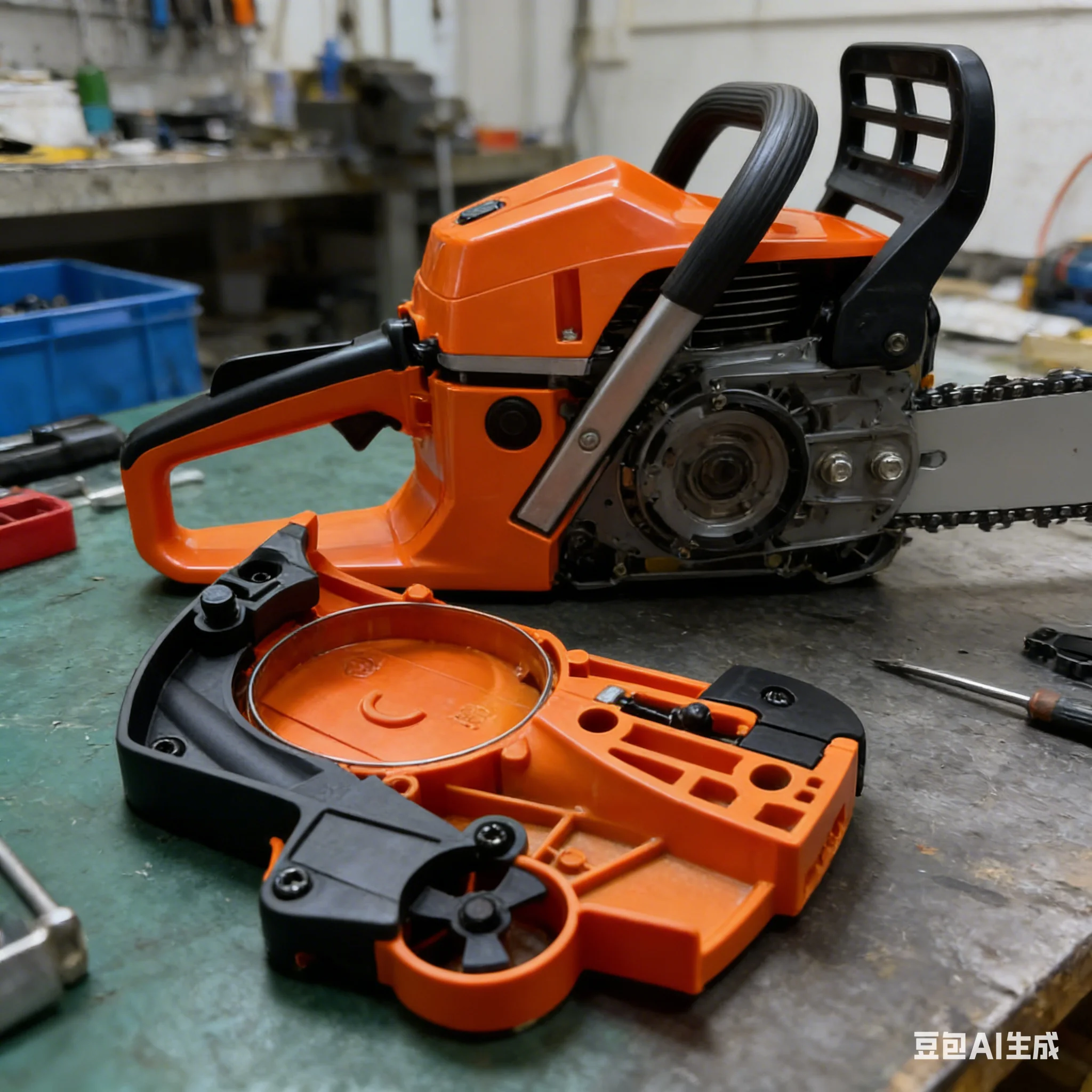 

Совместимо с Husqvarna 537286301 H455 455E: крышка тормоза и крышка сцепления H460 461 455