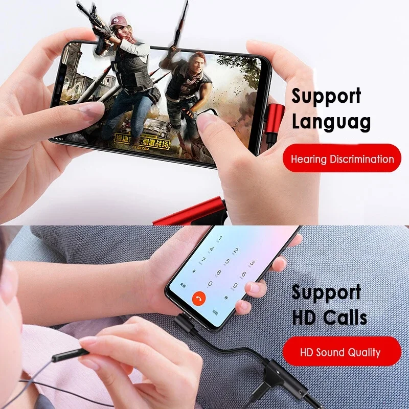 2 w 1 typ C 3.5mm AUX Adapter USB C do 3.5 wtyczka gniazdo słuchawkowe 3 5 Splitter słuchawki Audio konwerter dla Xiaomi Huawei LG