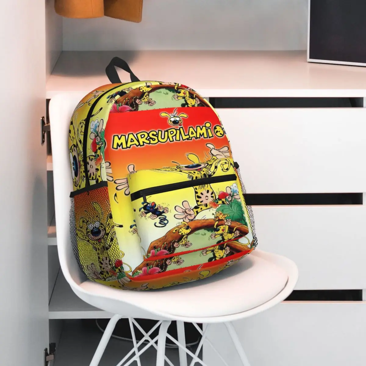 

Art-рюкзак Marsupilami с героями мультфильмов аниме, рюкзак большой емкости, детская сумка для книг, школьная сумка, сумки на плечо для мужчин и женщин