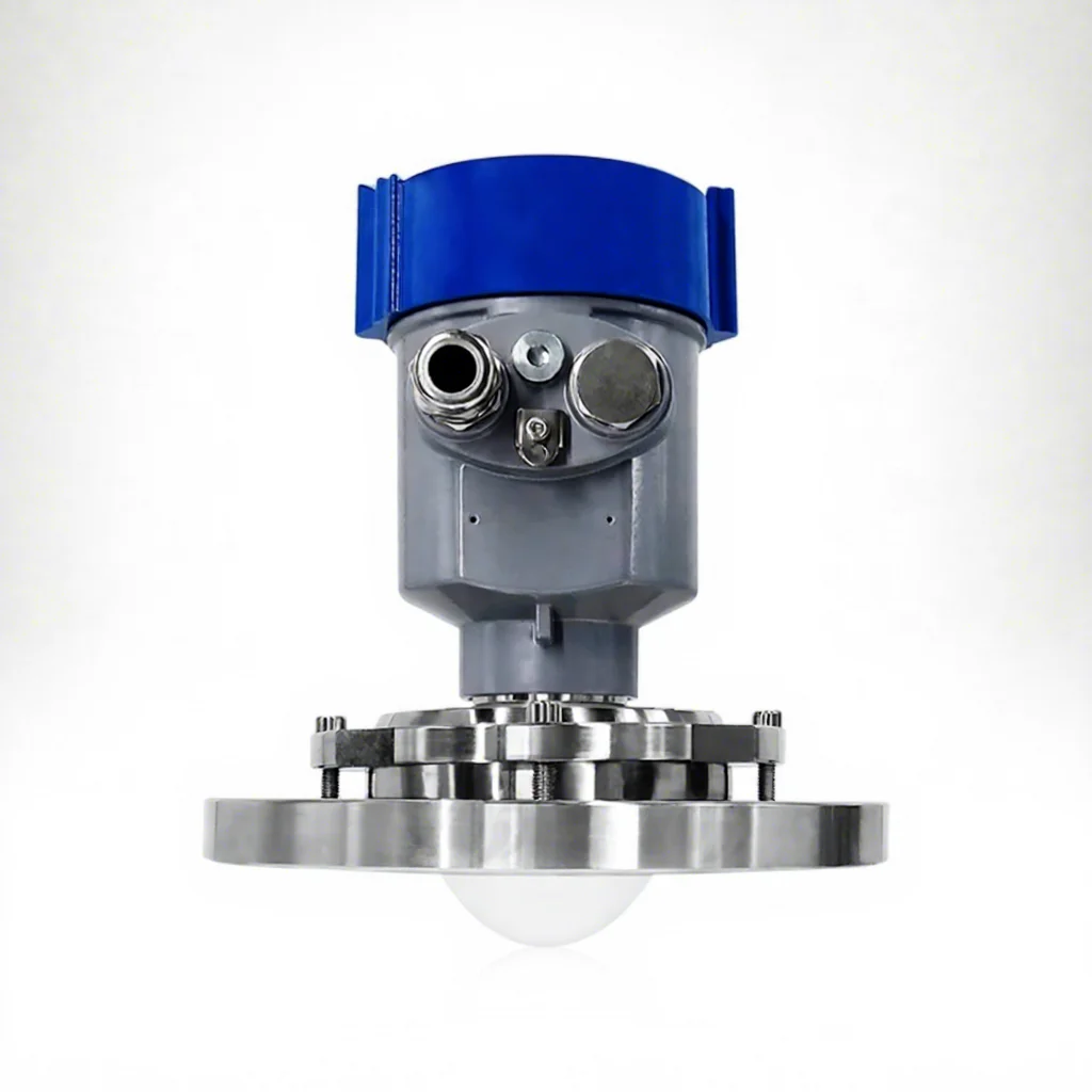 80GHz Universal Solid Level Sensor Meter Blowing Material Level Transmitter Level Measuring Instrument