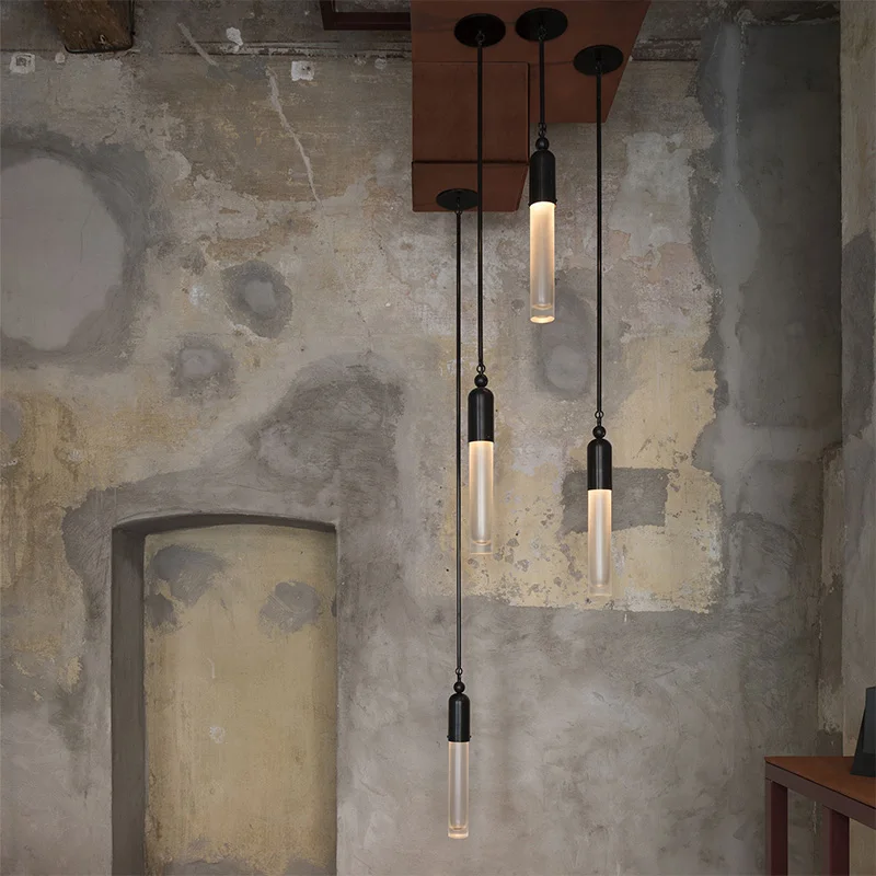 2026 New Electroplated Frosted Glass Pendant Lamp with Wall Light Copper Nickel Black Round Ceilings Lustre for Hotel Restaurant