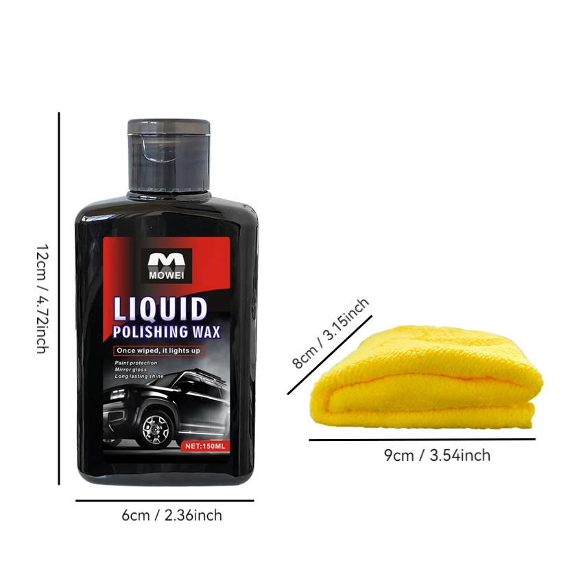 Pro Car Polish & Coating Wax - Scratch/UV Protection, Restores Paint/Trim/Headlights, Nano Hydrophobic, Instant Gloss Kit image 6