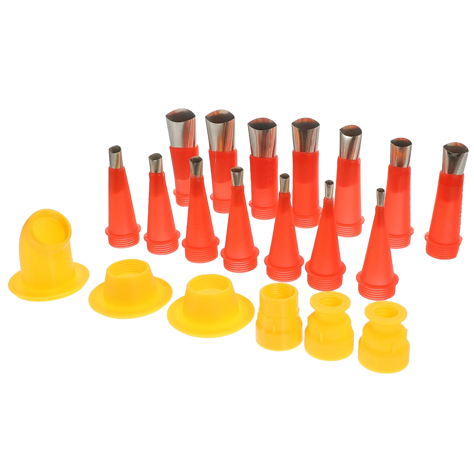 1 Set Stainless Steel Caulking Nozzle Applicator Tool Kit For Gaps Under 1.18 Inches Home Kitchen Bathroom Waterproofing Caulk