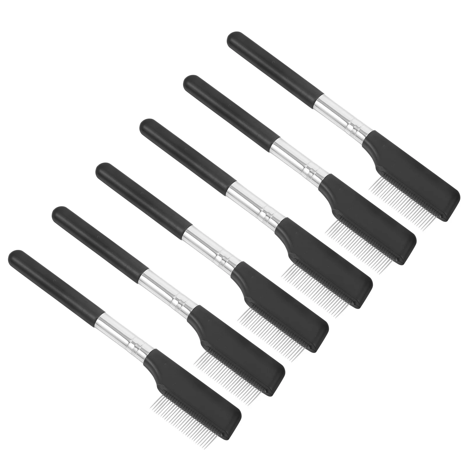 

6Pcs Eyelash Comb Lash and Brow Styling Tool Fine Tooth Design Durable Steel Professional Makeup Accessory Lash Comb