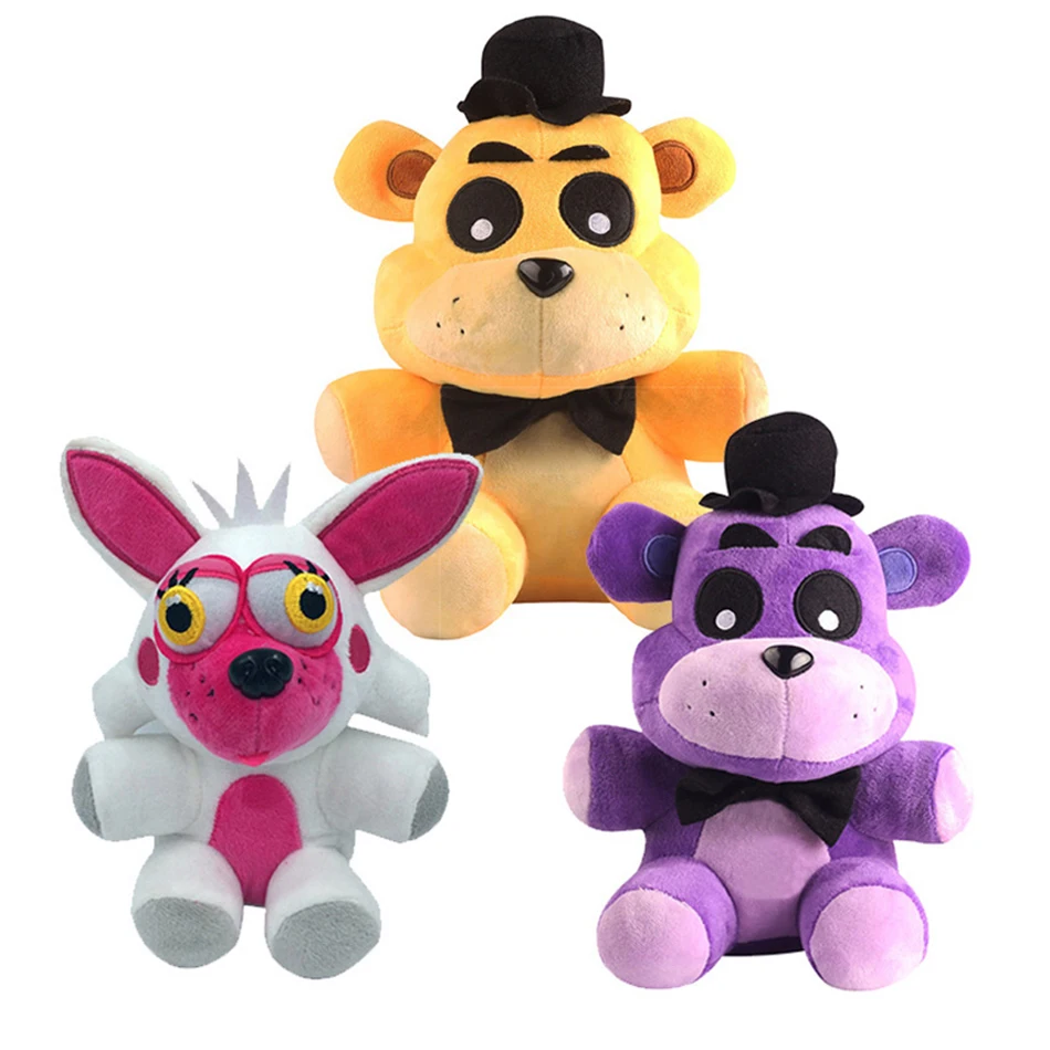 20cm FNAF Plush Toys Kawaii Freddys Animal Foxy Bonnie Bear Ribbit Stuffed Plush Toys In Stock Plush ​Birthday Gift For Kids AAA