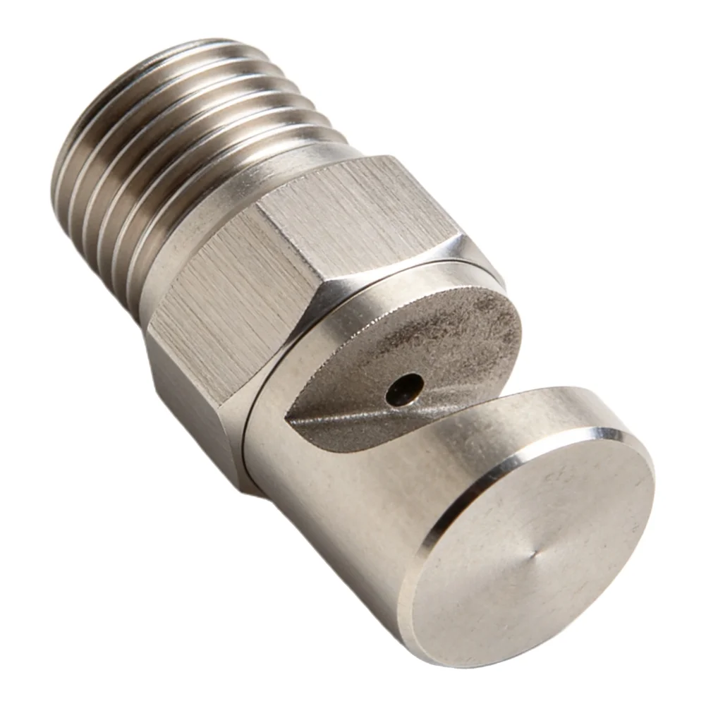 1pc Wide Spray Angle Boomless Nozzle 1/2inch Stainless Steel Deflector Sprayer 140-170 Degree Garden Cleaning Tool Parts