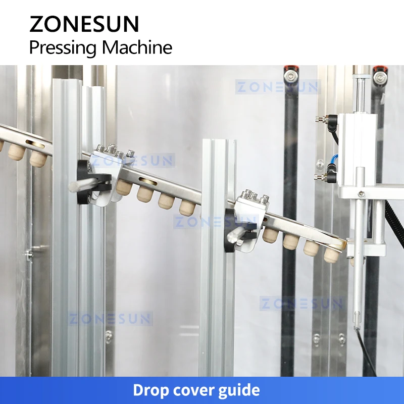 Zonesun ZS-XG16D2 máquina automática de prensagem de tampa para fechamento de jarra de garrafa de cortiça com máquina tampando de tampa contra poeira