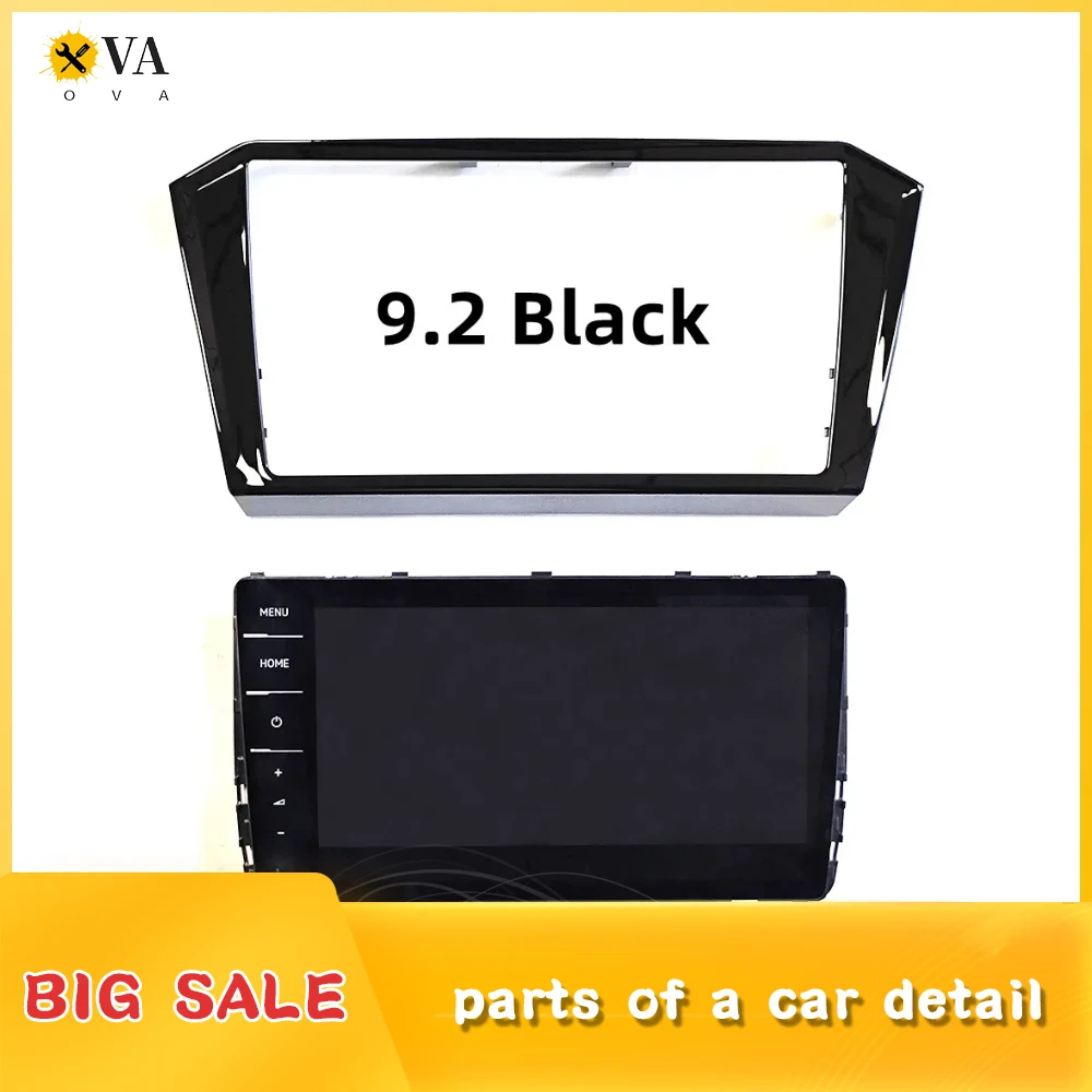 

For VW Passat B8 9.2-inch multimedia LCD display screen radio and painted black decorative frame 5G6 919 606 D 5G6919606D