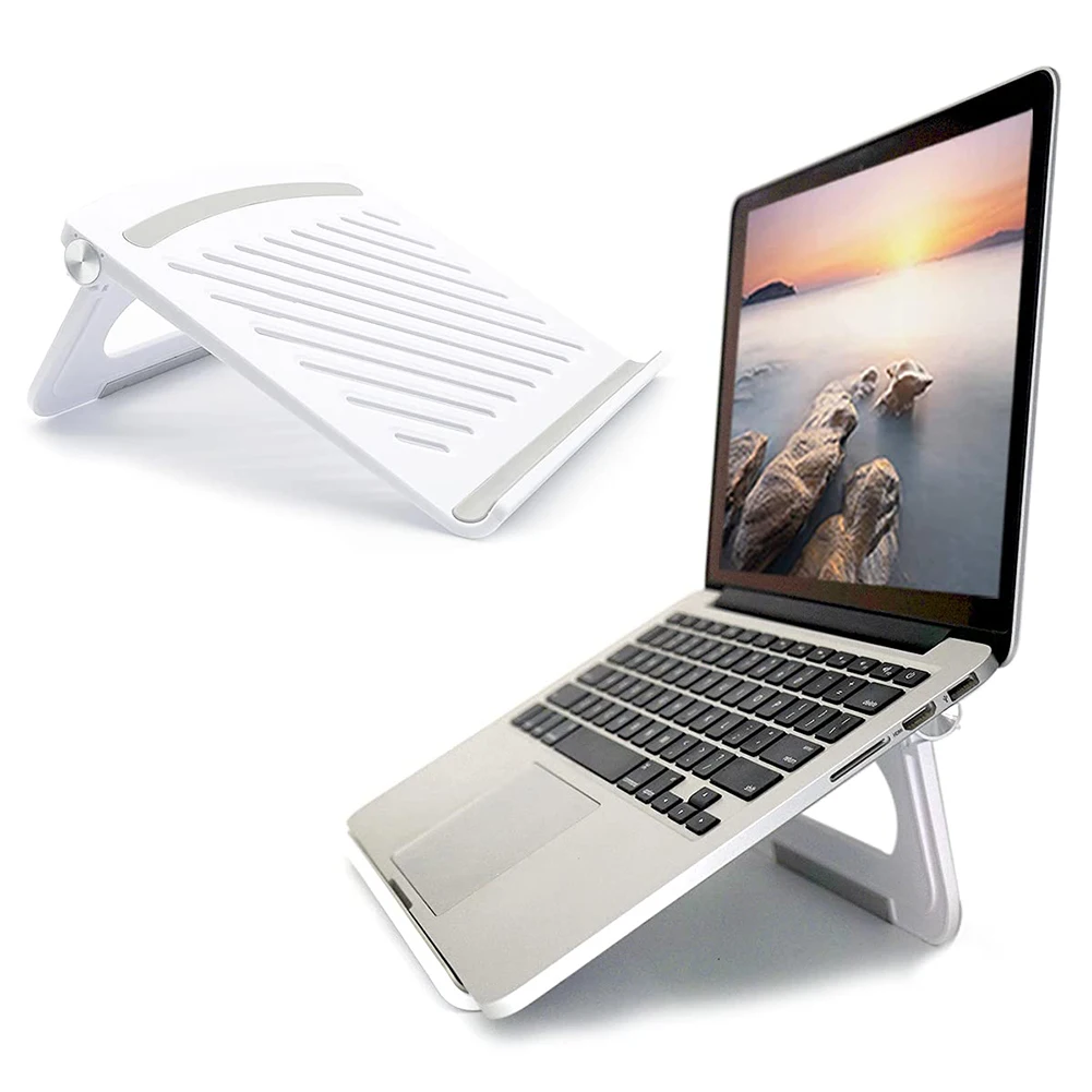 Laptop Stand Stable Foldable Adjustable Multi-Angle Ventilated for MacBook Lenovo Dell iPad HP 17 inch