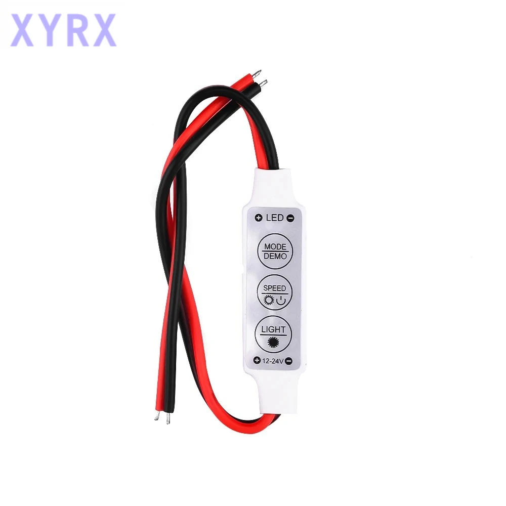 10/5Pcs Mini 12V LED Light Dimming 3 Keys Controller Dimmer Driver and Switch 3528 5050 5630 Newest Control Led Strip Light