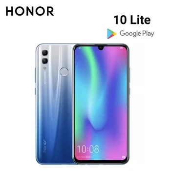 글로벌 버전 HONOR 10 라이트 안드로이드 스마트폰, 구글 플레이 스토어, 듀얼 SIM 휴대폰, 6.21 인치, 4GB, 64GB ROM, 13 MP, 24MP 