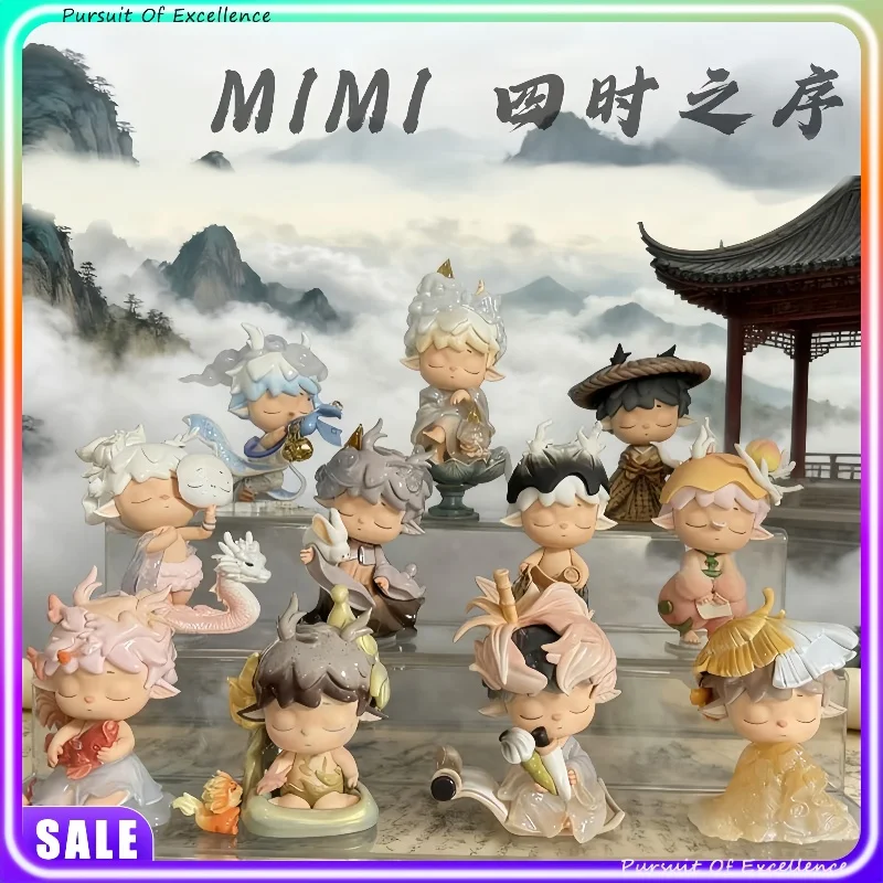 

В наличии Mimi The Poetry Of Time In Four Seasons Series, новая слепая коробка, милая аниме-фигурка, настольные украшения, праздничные подарки