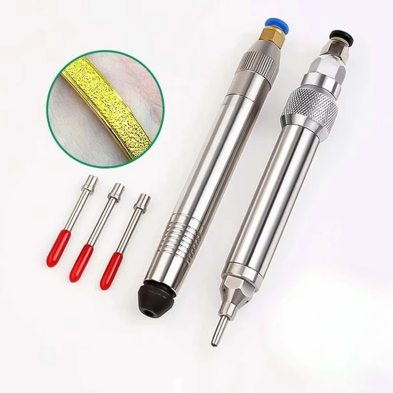 Two pieces per set Pneumatic Sand Pen For Gold Silver Copper Jewelry Surface Texturing Processing Tools
