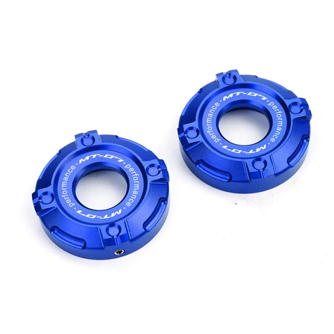 Для YAMAHA MT07 MT-07 MT 07 2014-2023 2024 2025 аксессуары для мотоциклов с ЧПУ, передняя амортизирующая крышка, трехзвездочная накладка на колонку