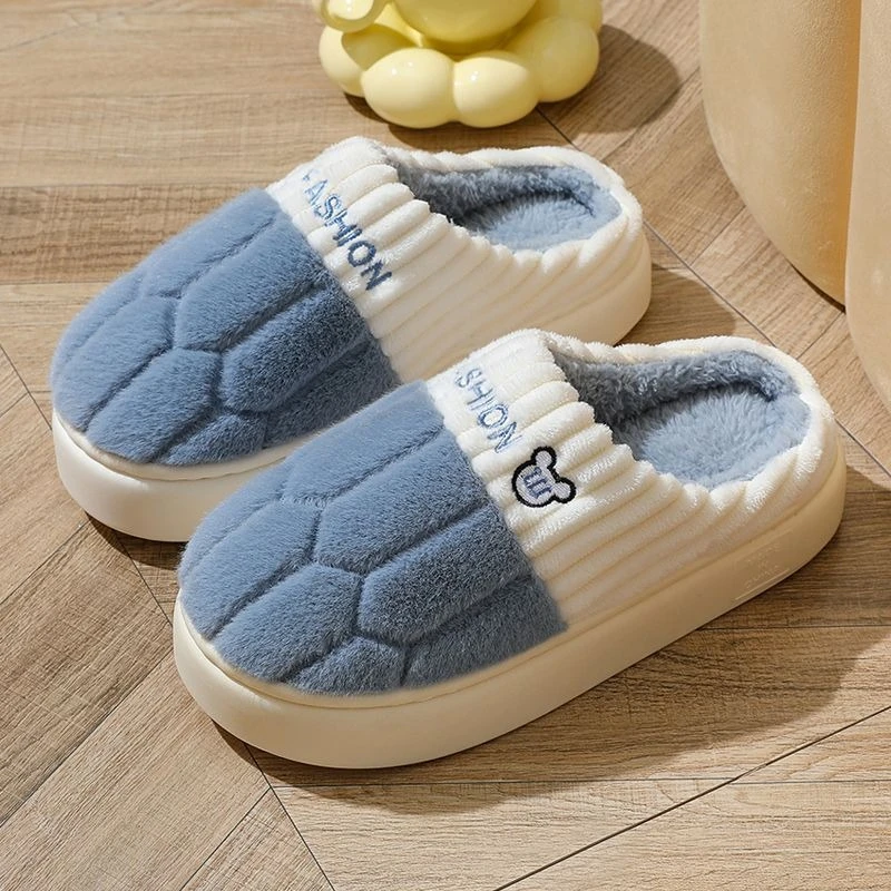 Winter Fuzzy Slippers Women Men Couple Non Slip Warm Plush Thick Sole Indoor Home Soft Fluffy House Shoes Cozy