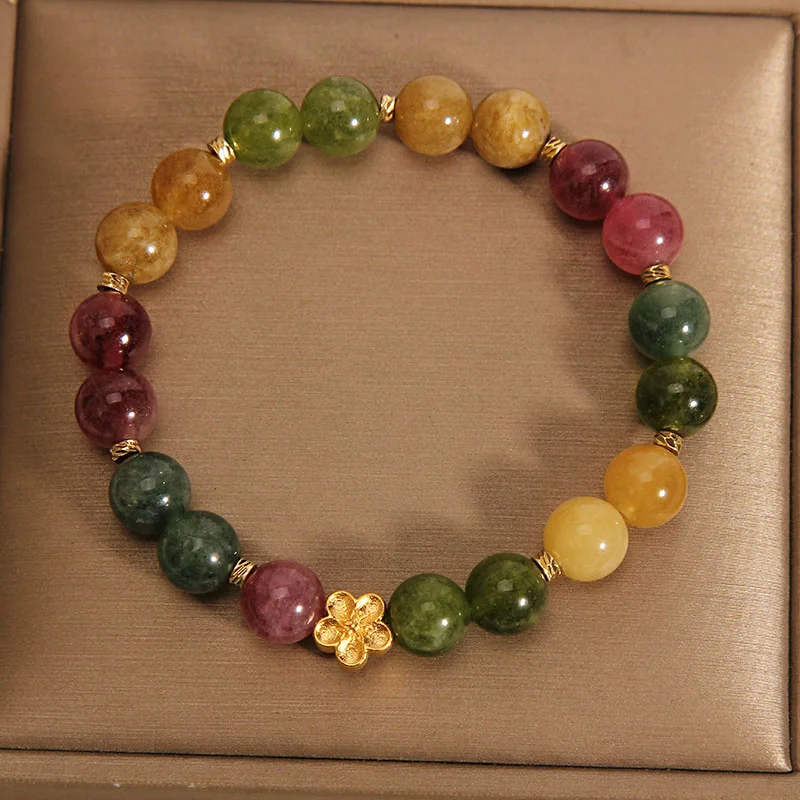 Exquisite Fashion Versatile Bracelet Colorful Light Luxury Beaded Bracelet For Women Girls Fine Jewelry Accessories Gifts image 4