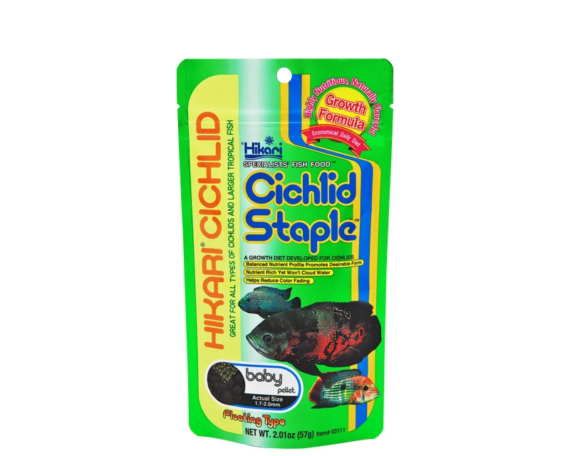 Hikari Cichlid Cichlid Staple Floating Pellet Growth Formula Food For All Cichlids And Tropical Fish