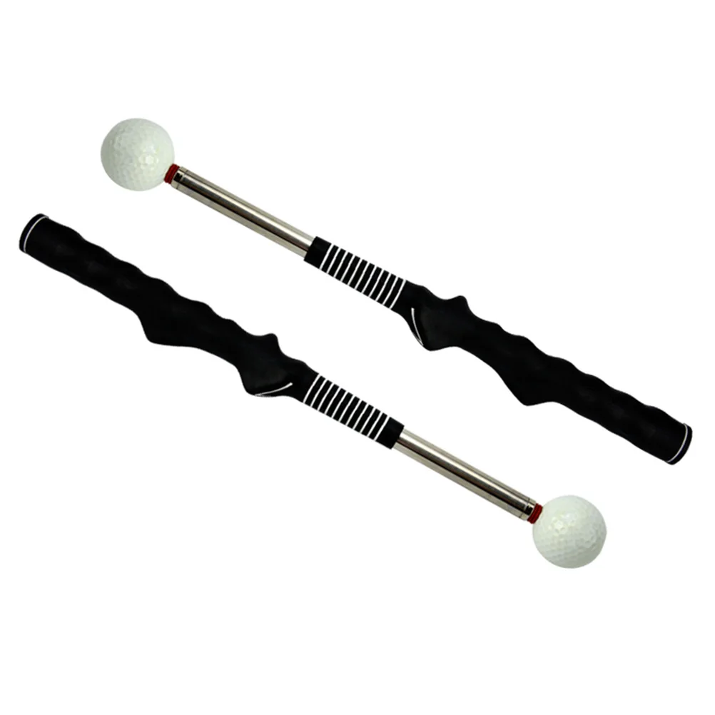 

Swing Trainer Rod Golf Warm Up Practice Aid Anti-Slip Grip Telescopic Design Improves Swing Timing Strength Core Muscles