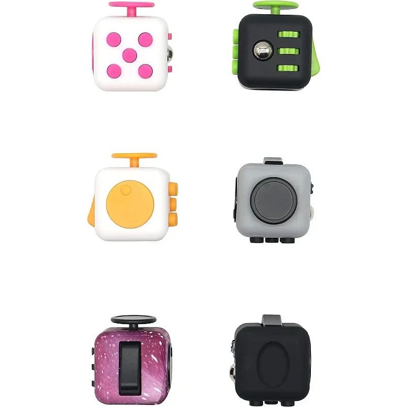 Colorful irritability stress relief dice release stress autism anxiety relief stress relief children anti-stress fingertips view 5