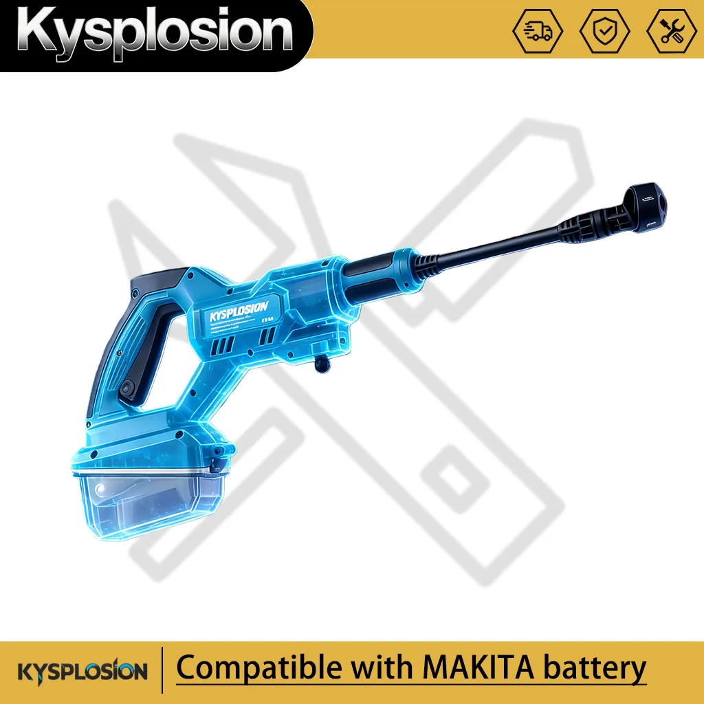 DHW180 2.4MPa High Pressure Washer 18V Cordless Portable Cleaning Device High Flow Rate Power Tool fit for makita battery