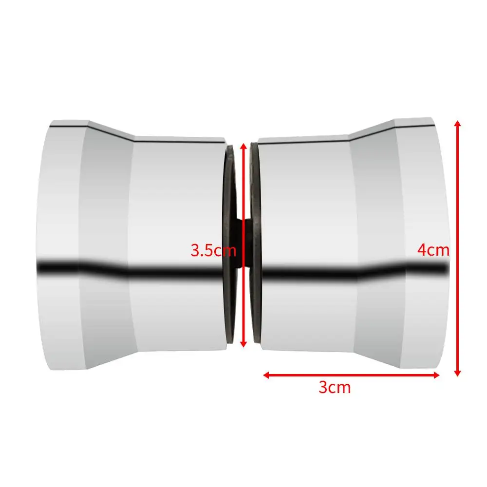 Handle HandlDoor Knob Bathroom Door Replacement Handle Chrome Plastic Handle Silver Wine Cabinet Handle Shower Glass Door Pulls