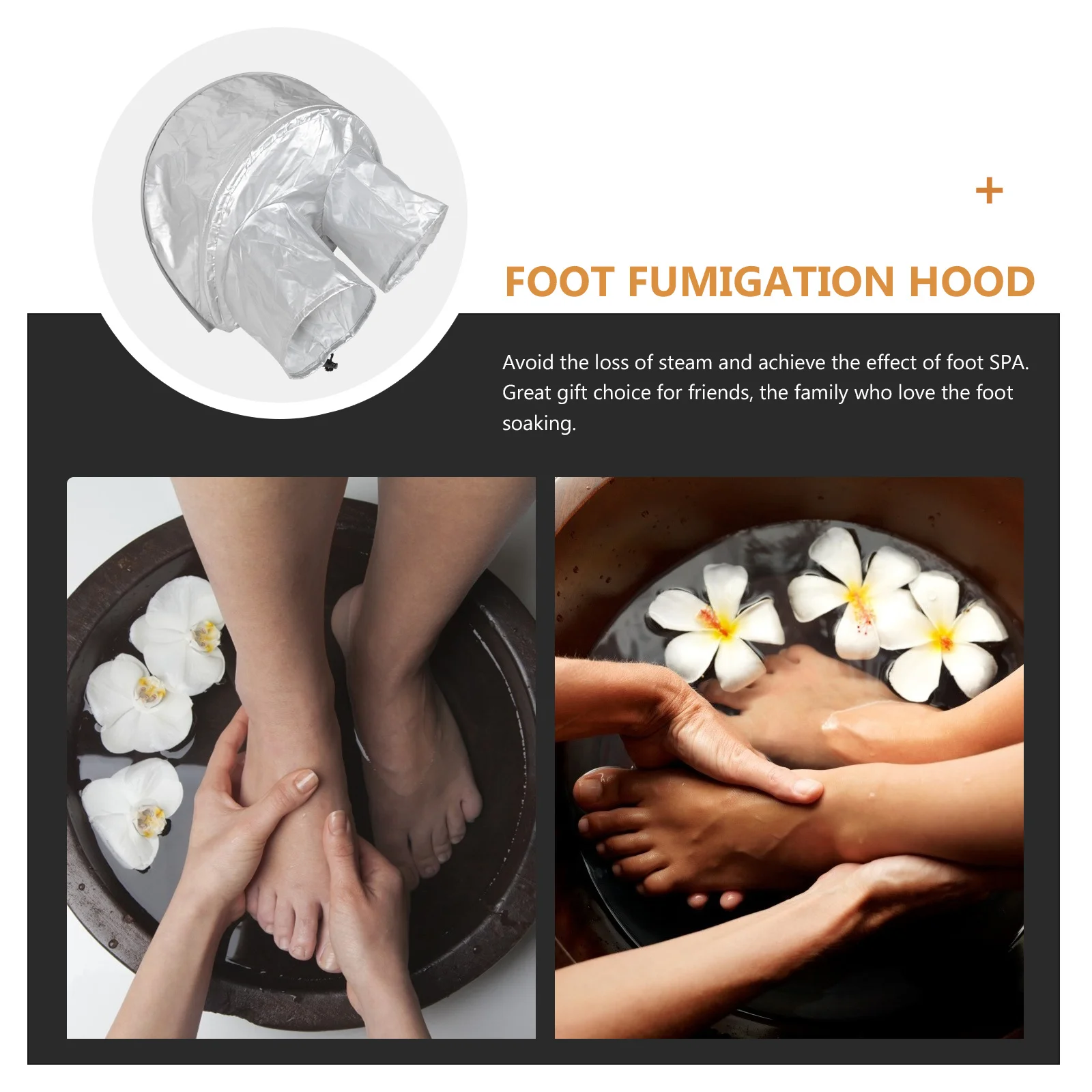 1 قطعة غطاء التبخير قسط الحرارة العازلة القدم تمرغ حوض هود باديكير سبا ملحق المنزل ساونا استخدام حمام القدم العرض #6