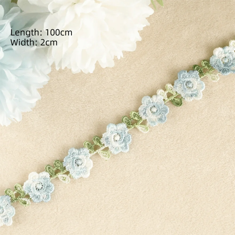Embroidered Flower Lace Flower Ribbons DIY Clothes Sewing Materials Embroidered Ribbon Multicoloured Wedding Dress Sewing