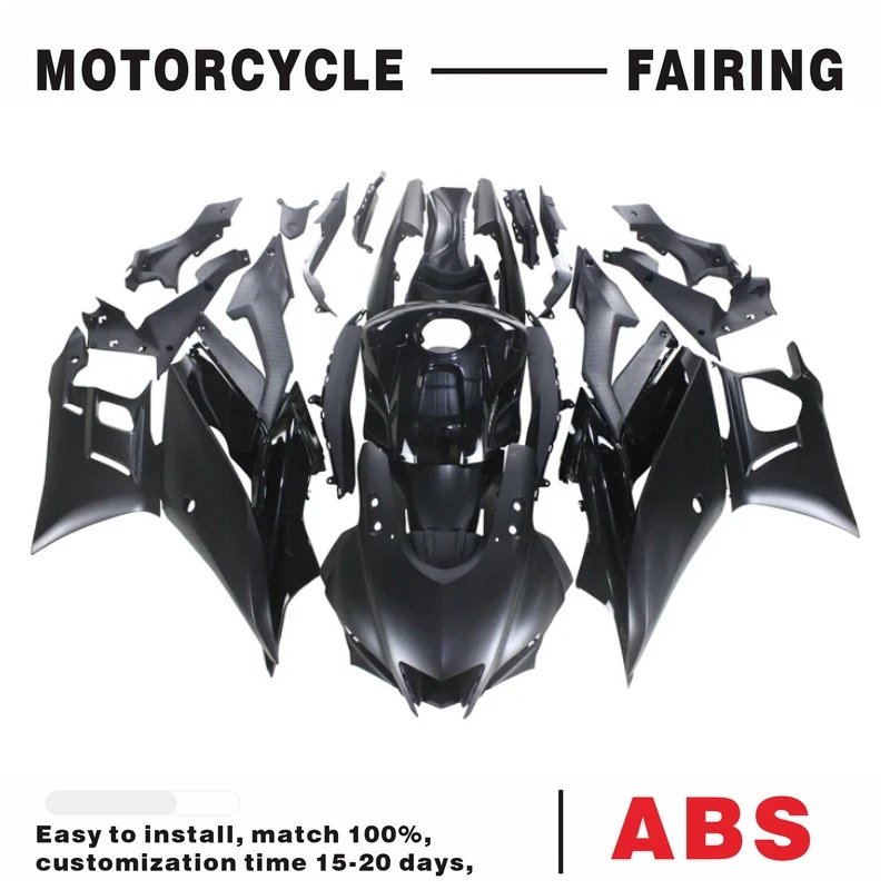 FOR YAMAHA 2019-2021 YZF R3/YZF R25 BLACK MATTE BLACK FAIRING KIT