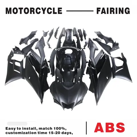 YAMAHA 2019-2021 YZF R3, YZF R25, 블랙 매트 블랙 페어링 키트