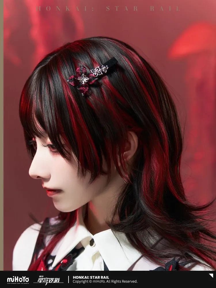 

Official Pre-sale in June MiHoYo Honkai Star Rail Evernight Hairpin Metal Brooch Cosplay Costume Props Hair Clip Halloween Gift