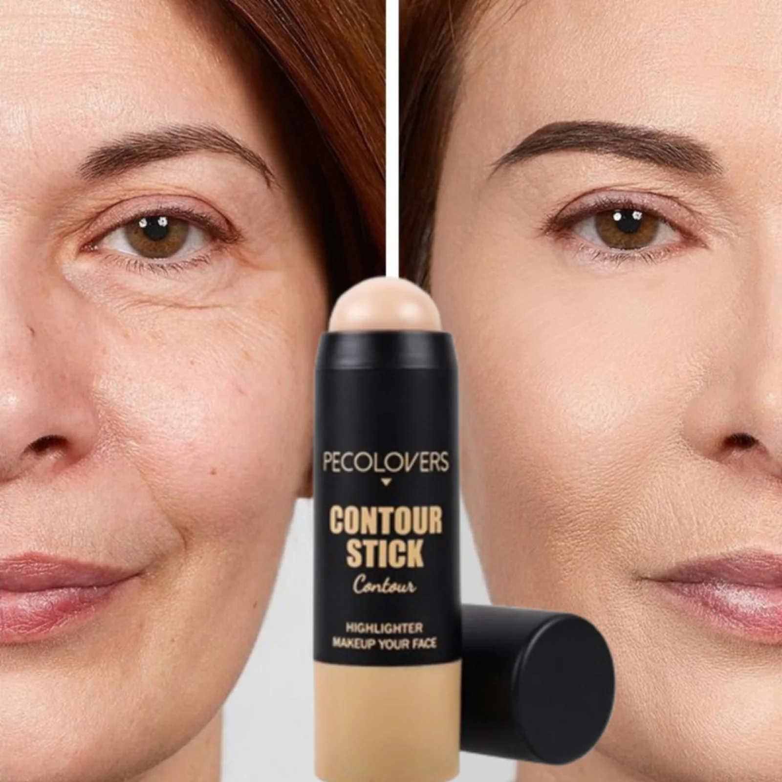 1PC カバー スポット、傷、クマ、ナチュラルマット仕上げ、防水コンシーラースティック、すべての肌タイプに適しています