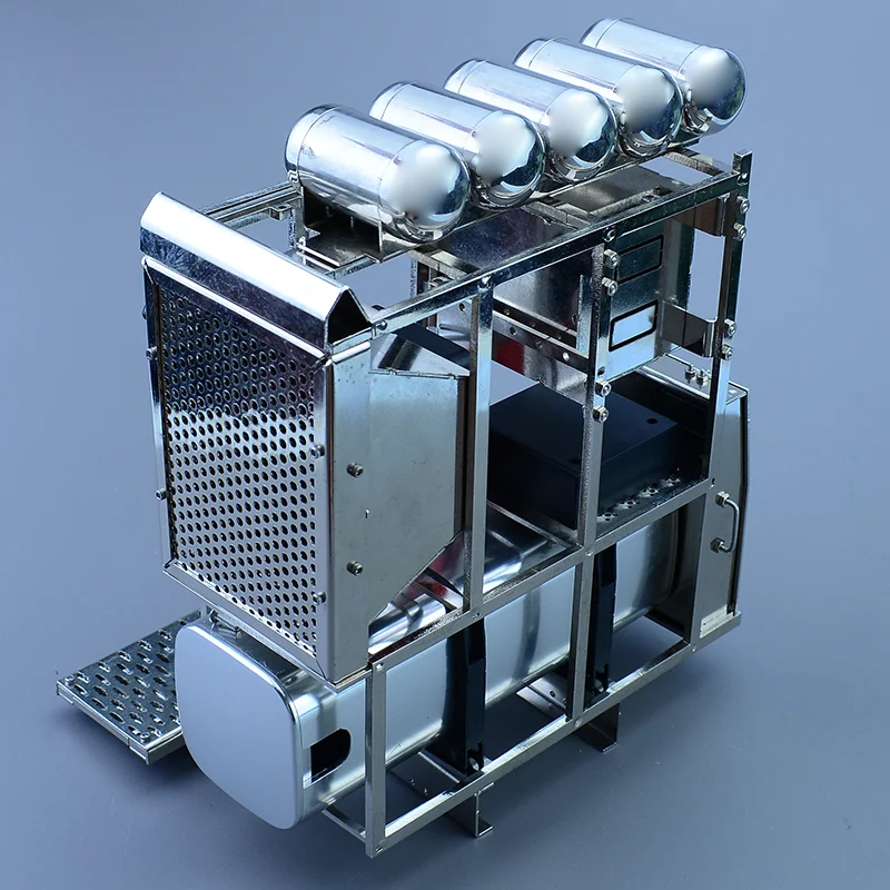 RC Truck Metal Simulation Equipment Rack tank Gas Tank Toolbox for 1/14 Tamiya SCANIA 770S VOLVO BENZ Arocs MAN TGX Car