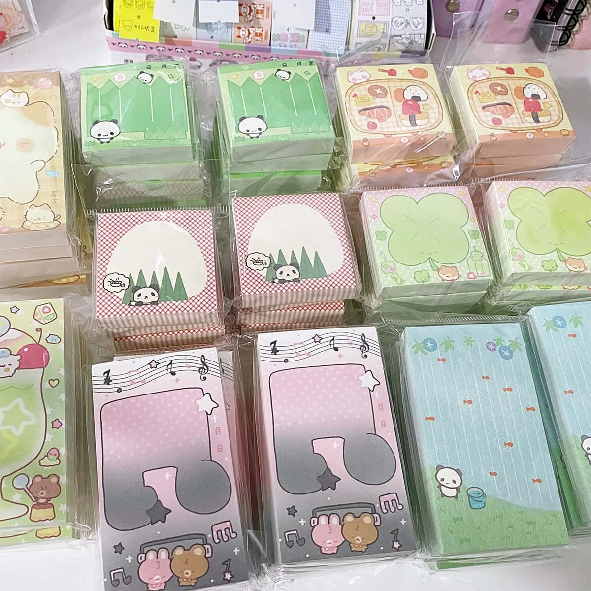 Cute Panda MINI MEMO PAD Decorative Memo Paper for Scrapbooking Stationery Material Journal DIY Arts Crafts Album