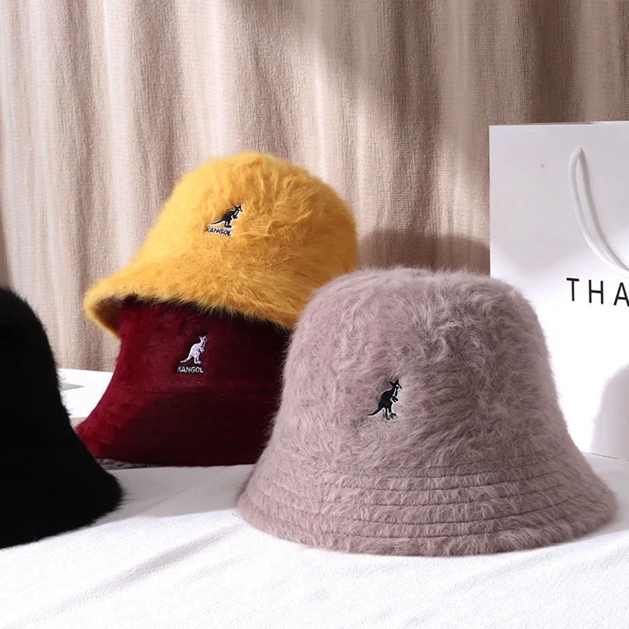 Winter Women's Bucket Hat for Girls Color Cotton Fashionable Outdoor Sunshade Cap Spring Autumn Seasonal Accessory