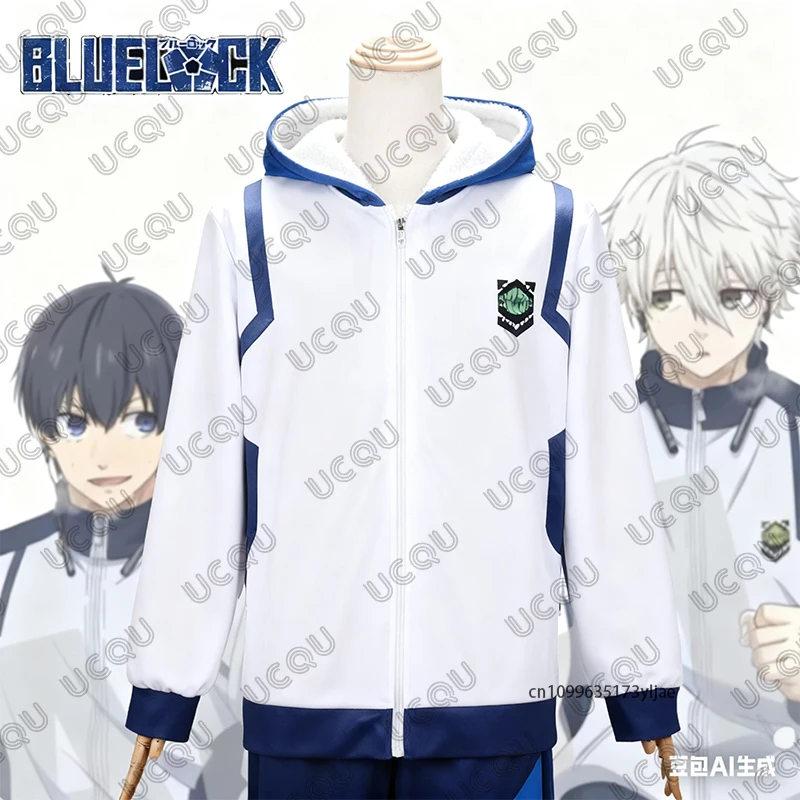 Herbst Winter Blue Lock Reo Nagi Bachira Isagi Chigiri Cosplay Zipper Hoodies Für Frauen Männer Langarm Sweatshirt Sport Tops