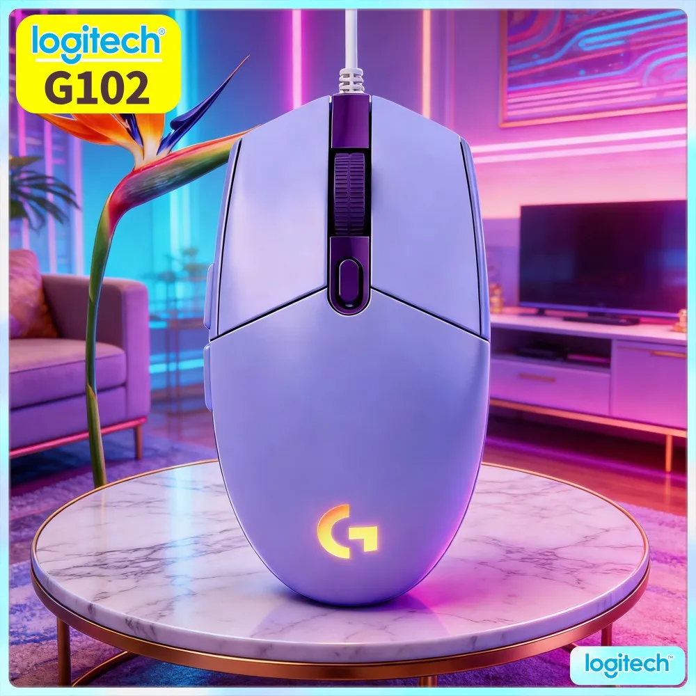Logitech G102 Prodigy Gaming Mouse,Diversified RGB Dynamic Modes,Switch Lighting Adapt Different Usage Atmosphere